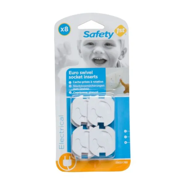 Safety 1st Draai Stopcontactbeveiligers (8 Stuks)> Stopcontactbeschermers