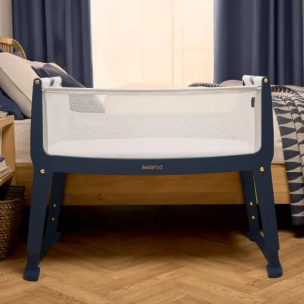 Snuz Bedside Crib SnuzPod Studio London Navy> Co-Sleepers