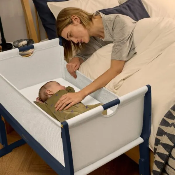Snuz Bedside Crib SnuzPod Studio London Navy> Co-Sleepers