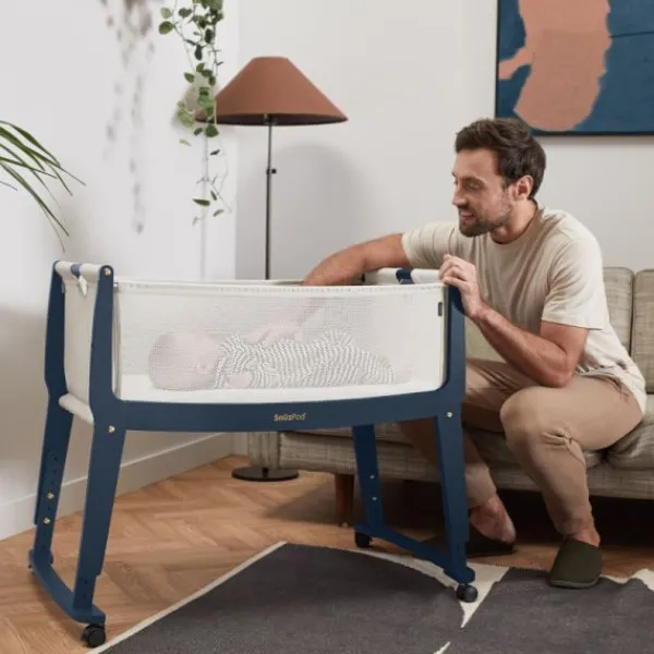 Snuz Bedside Crib SnuzPod Studio London Navy> Co-Sleepers