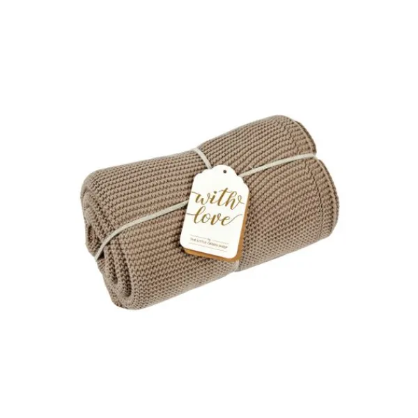 Snuz Deken Organic Knitted Cellular Truffle> Accessoires Wiegen