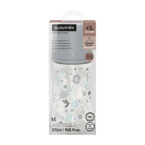 Suavinex Wonderland SX Pro Fles - Slow Flow - 150ml - Blauw> Flessen