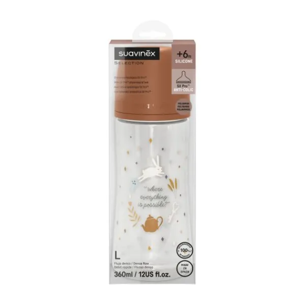 Suavinex Wonderland SX Pro Fles - Slow Flow - 150ml - Blauw> Flessen