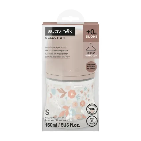 Suavinex Wonderland SX Pro Fles - Slow Flow - 150ml - Blauw> Flessen