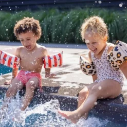 Swim Essentials Exclusive Zwembandjes Rose Gold Leopard (2-6 jaar)><noscript><img width=