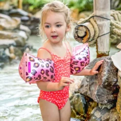 Swim Essentials Exclusive Zwembandjes Rose Gold Leopard (2-6 jaar)><noscript><img width=
