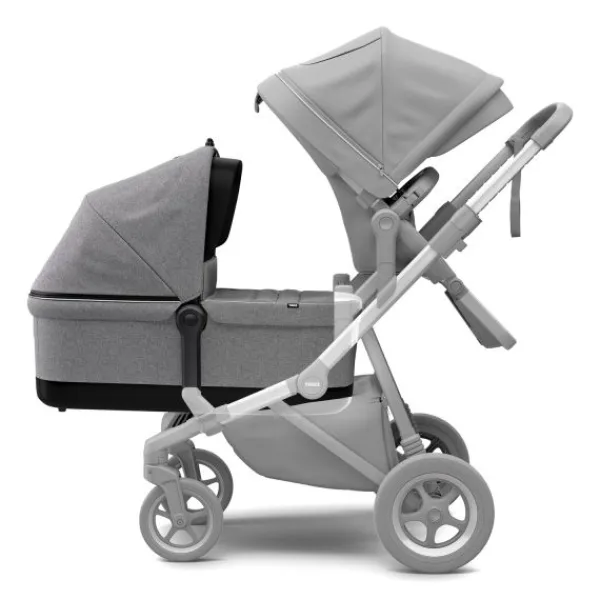 Thule Sleek Reiswieg Grey Melange> Accessoires Kinderwagens|Accessoires Tweeling/Duo