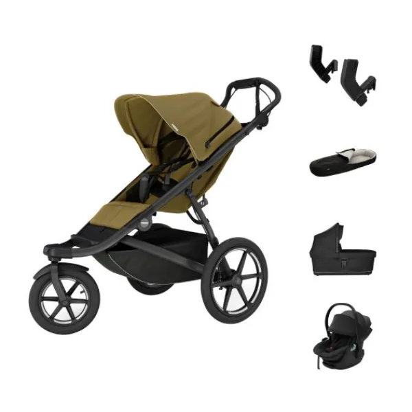 Thule Urban Glide 3 Kinderwagen 3-in-1 - Basis Bundel - Mist Green> Uitbreidbare Kinderwagens|Wandelwagens