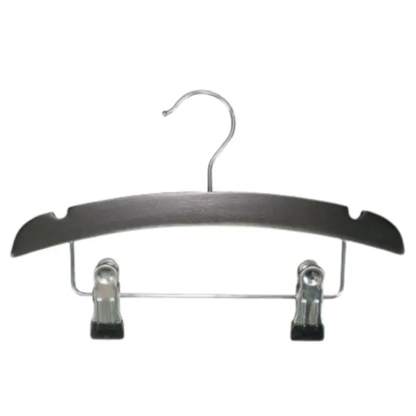 TWF Kledinghanger Hout Met Clips Wit (3 stuks)> Kledinghangers