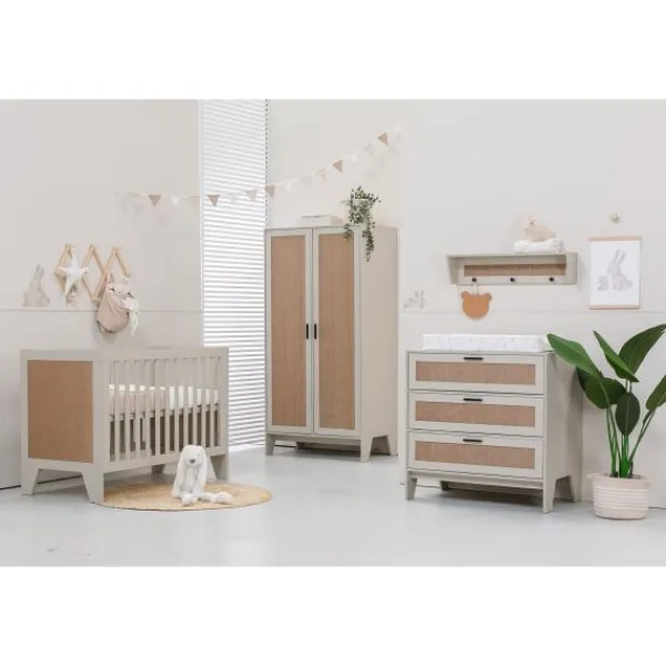 TWF Ledikant 60 x 120 - Commode 3 Laden - Hanglegkast 2 Deuren Tampere> Ladekasten|Complete Juniorkamers