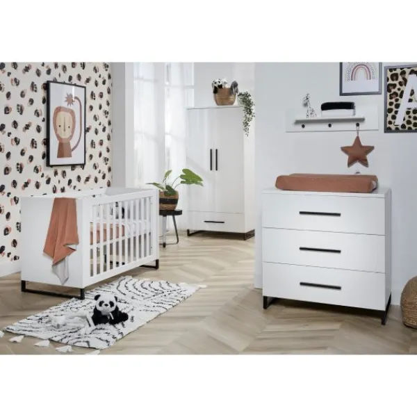 TWF Ledikant 60 x 120 - Commode - Hanglegkast Bergen> Complete Babykamers|Ladekasten