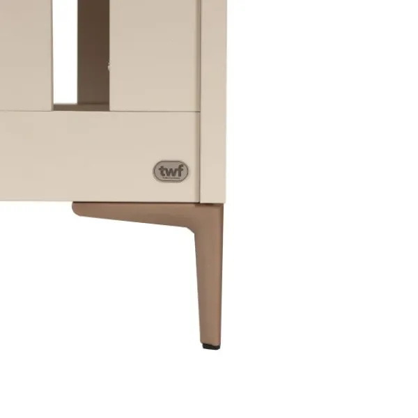 TWF Ledikant 60 x 120 - Commode 3 Laden - Hanglegkast 2 Deuren 1 Lade Salerno Metaal> Complete Babykamers|Ladekasten