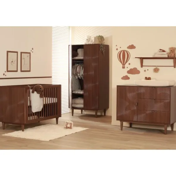 TWF Ledikant 60 x 120 - Commode - Hanglegkast - Wabi> Ladekasten|Wandrekken
