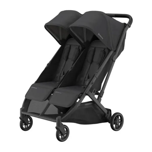 UPPAbaby MINU Duo Buggy - Greyson Carbon Frame Met Bruin Leer> Tweeling Buggy's