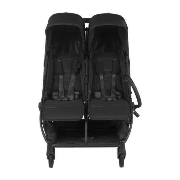 UPPAbaby MINU Duo Buggy - Greyson Carbon Frame Met Bruin Leer> Tweeling Buggy's