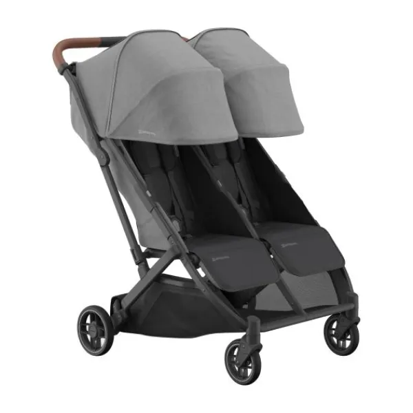 UPPAbaby MINU Duo Buggy - Greyson Carbon Frame Met Bruin Leer> Tweeling Buggy's