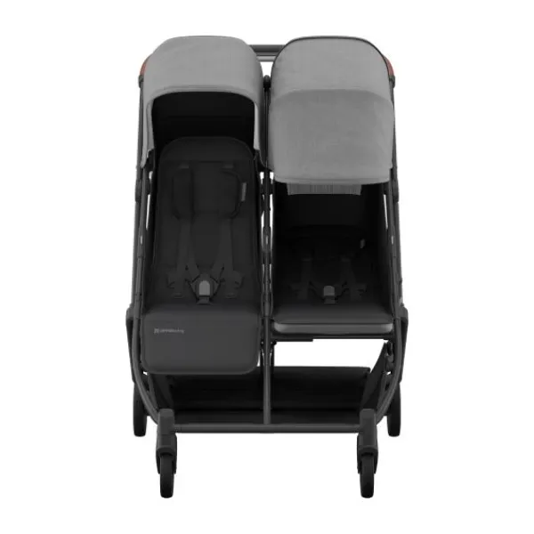 UPPAbaby MINU Duo Buggy - Greyson Carbon Frame Met Bruin Leer> Tweeling Buggy's