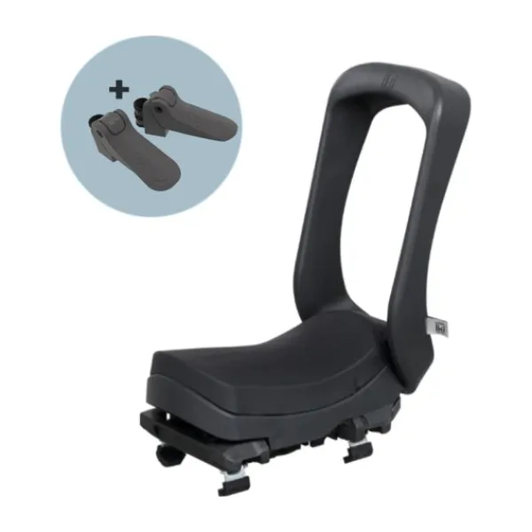 Urban Iki Achterzitje Junior Bincho Black / Kurumi Brown (met montage kader)> Fietsstoeltjes