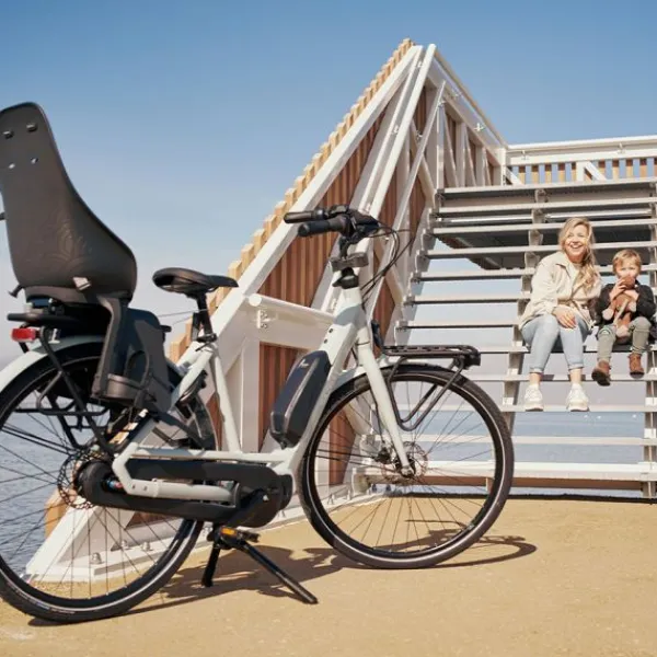 Urban Iki Achterzitje Ta-ke MIK HD Bincho Black / Kurumi Brown> Fietsstoeltjes