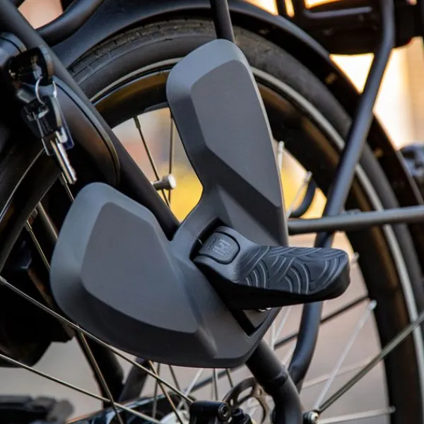 Urban Iki Junior fietszitje Zonder Montagekader – Suzume Grey / Bincho Black> Fietsstoeltjes