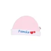 VIB Muts Rond Famke Roze-Wit 0-3mnd> Mutsjes