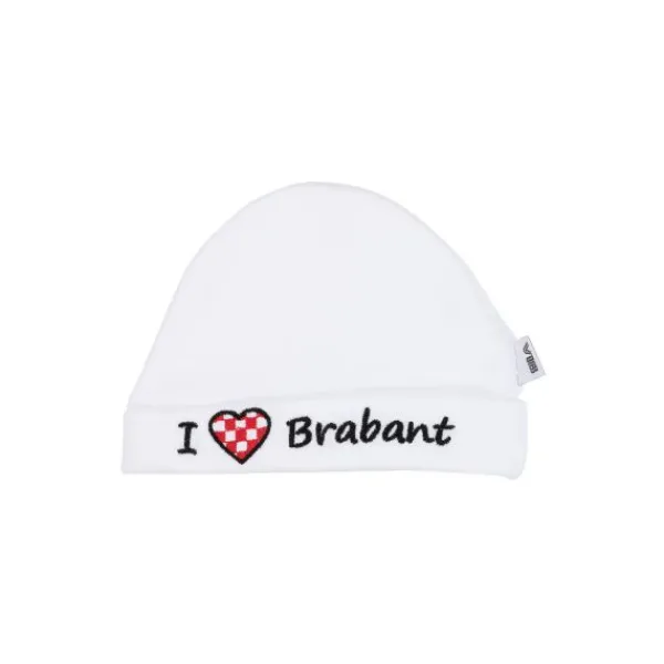 VIB Muts Rond I Love Brabant Wit> Mutsjes