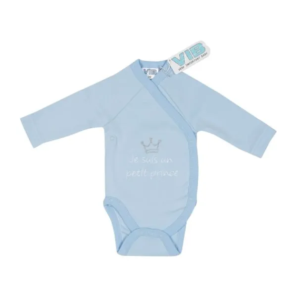 VIB Romper - Je suis un petit prince - Lichtblauw/Zilver> Rompertjes