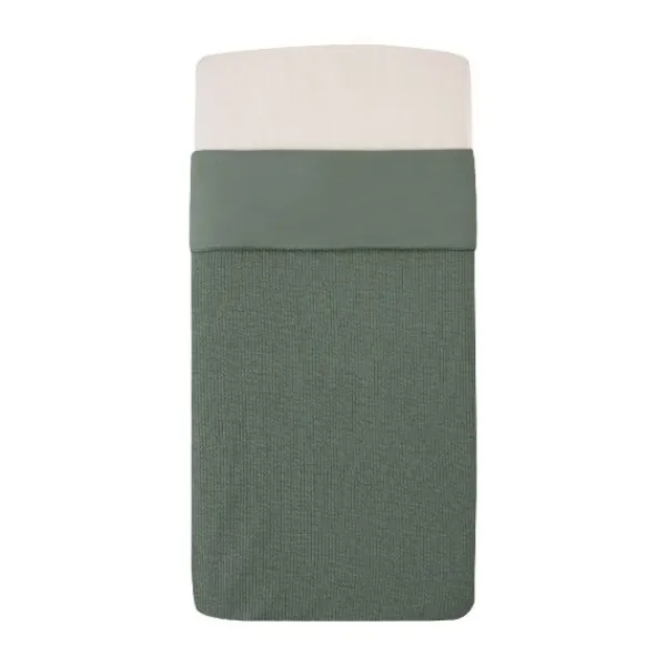 Witlof For Kids Ledikantdeken Tuck-Inn Forest Green Waves 60 x 120 cm> Ledikantdekens