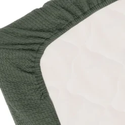 Witlof For Kids Ledikantdeken Tuck-Inn Forest Green Waves 60 x 120 cm><noscript><img width=