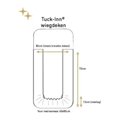 Witlof For Kids Wiegdeken Tuck-Inn Soft Sand Velvet Rib 40 x 80 cm><noscript><img width=